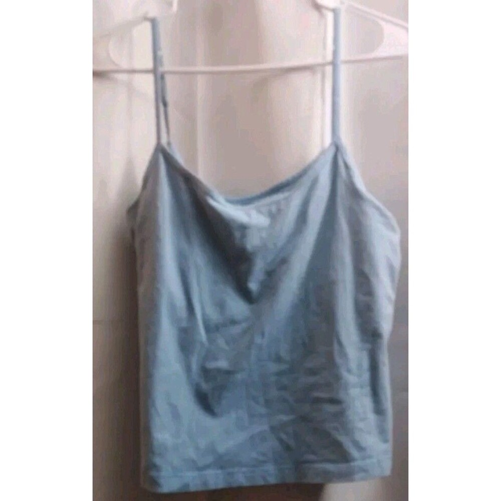 Women's Route 66 Stretch Shelf Bra Crop Camis Size XL  Blue